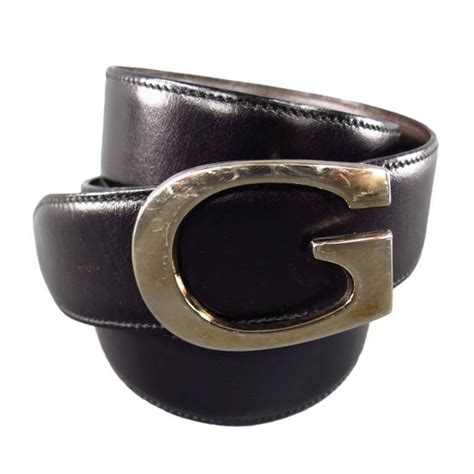 Gucci 34w Black And Brown Leather Reversible Gold G Buckle