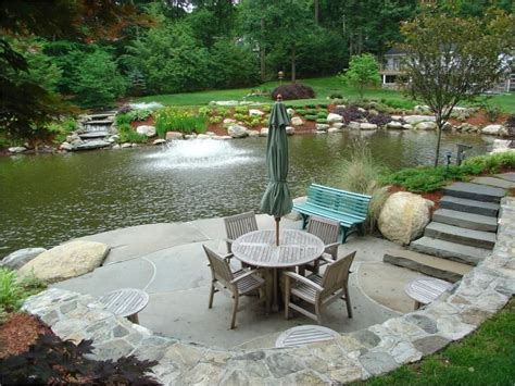 Wow If Only My Pond Could Be This Gorgeous Large Backyard
