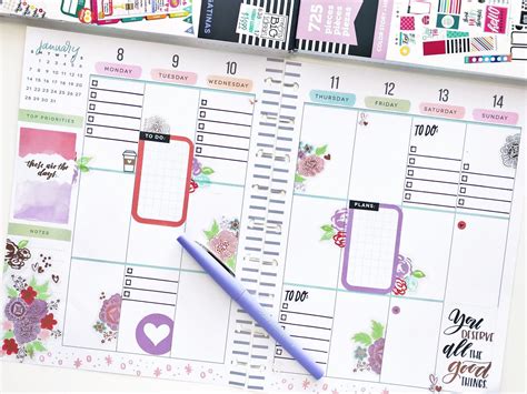 Great Example Of A Classic Happy Planner Weekly Layout Thats Pretty