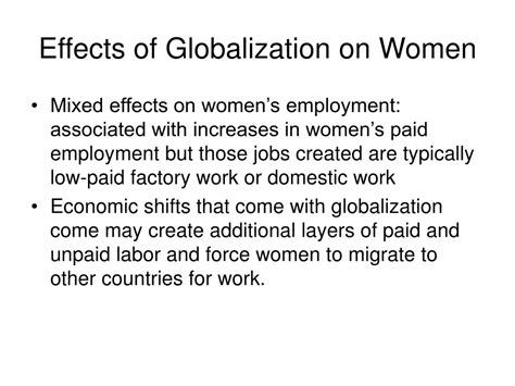 Ppt Globalization Migration And Women Across The World Powerpoint