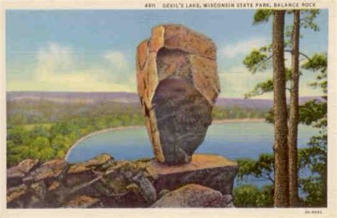 Wisconsin State Park Balance Rock Global Postcard Sales