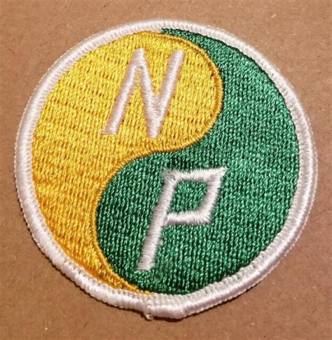 Vintage Northern Pacific Railroad Patch Np Logo Ebay