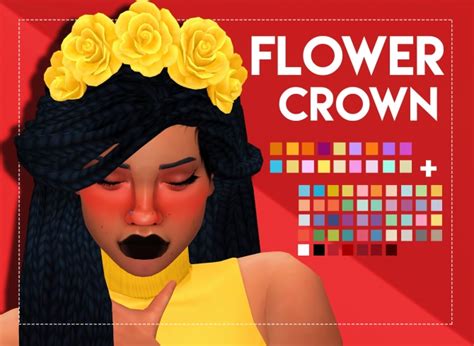 Flower Crown By Weepingsimmer At Simsworkshop Sims 4 Updates