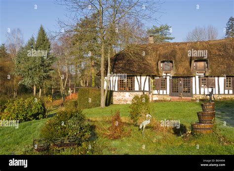 French Cottage Normandy France Stock Photo Alamy