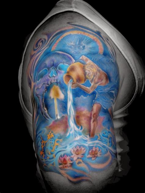 Cute aquarius tattoo for girl. tattoo gallery for men: aquarius tattoos for men