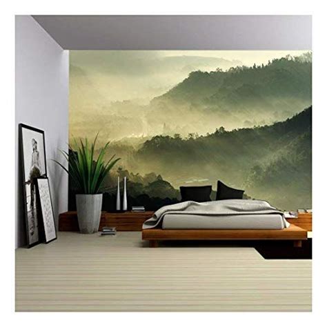 Wall26 Morning Sunshine With Fog Removable Wall Mural