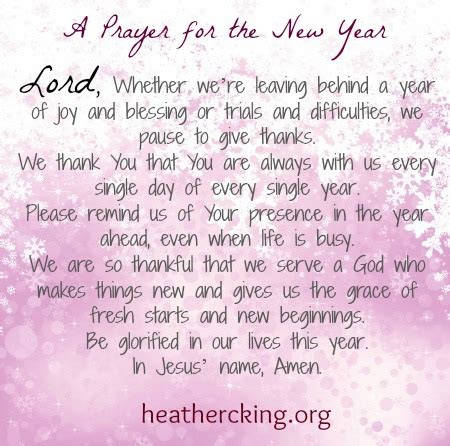 We should desire to go into 2021 with confidence, grace. A Prayer and Bible Verse for the New Year - Heather C ...