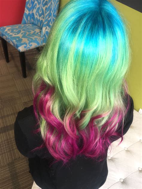 Tye Dye Hair Bright Hair To Check Out My Others On Instagram Shauna