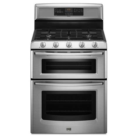 Maytag 30 In 5 Burner 21 Cu Ft39 Cu Ft Double Oven Convection Gas