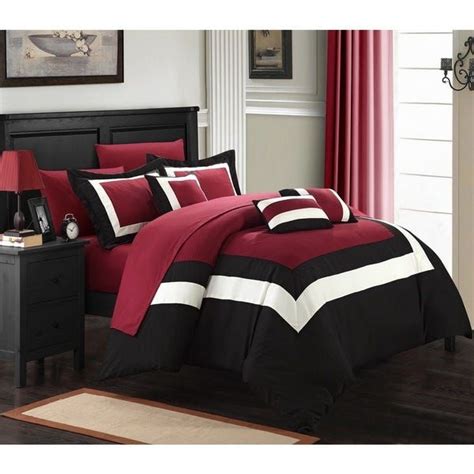 They can transform a room from bleak to bright and cheery in a matter of minutes. Copper Grove Minesing Red/ White/ Black 10-piece Bed in a ...