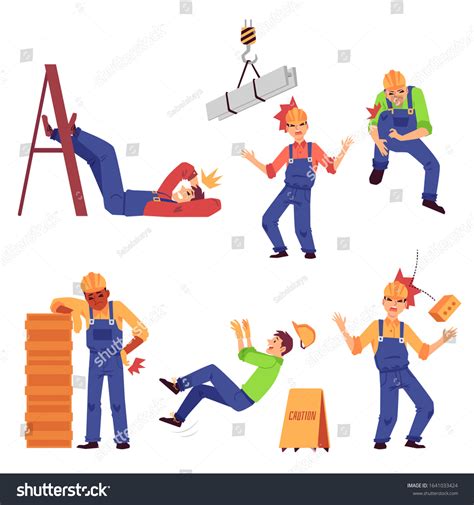 Cartoon Construction Accident Over 3375 Royalty Free Licensable Stock