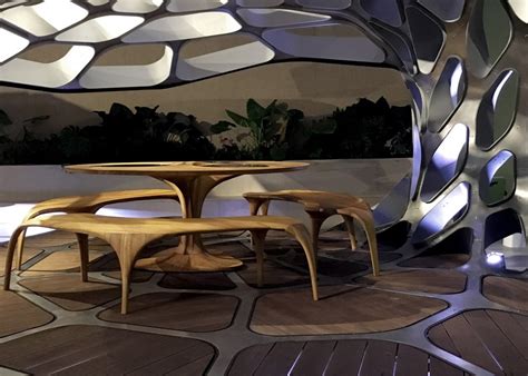Zaha Hadid Unveils Volu Dining Pavilion At Design Miami Miami Fl Usa