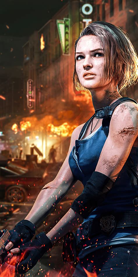 1080x2160 Jill Valentine Resident Evil 3 4k 2020 One Plus 5thonor 7x