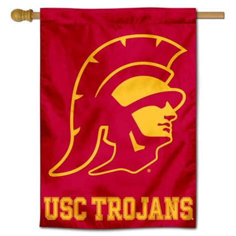 Usc Trojans Trojan Head House Flag And Banner House Flags For