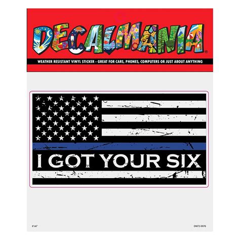 Decalcomania® Dm720076 Blue Lives Matter Flag 6 4 Decal