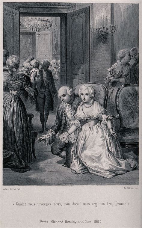 King Louis XVI And Marie Antoinette Kneel In Prayer As Louis Becomes