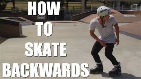 This exercise will help beginning figure skaters become comfortable with the feeling of moving backward on ice skates. How to skate backwards, skating backwards with Brian Aragon - YouTube