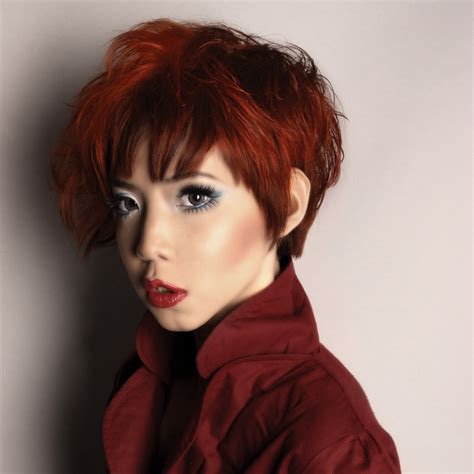 There have been other styles, such as the eton crop (a more extreme take on the short crop), and short layers. Short haircut with various lengths and asymmetry for red ...