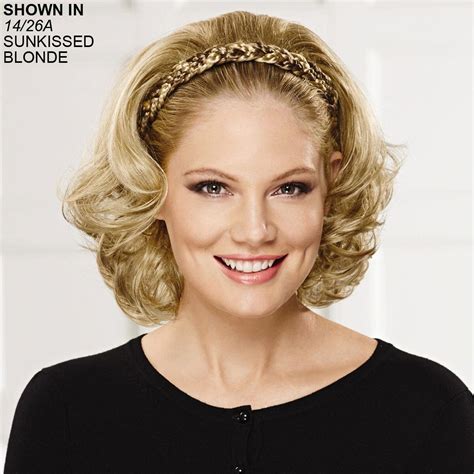 Continue curling the hair in any direction for a loose and tousled texture. Braided Headband Hair Piece with Hair by Paula Young ...