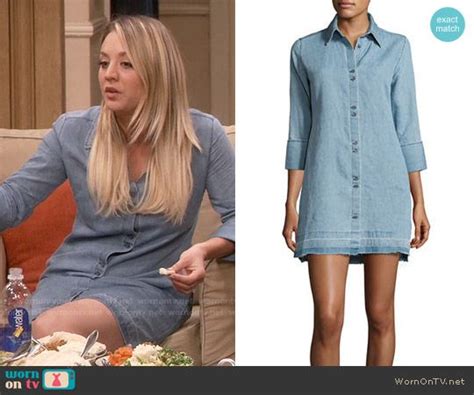 Pennys Chambray Shirtdress On The Big Bang Theory Outfit Details