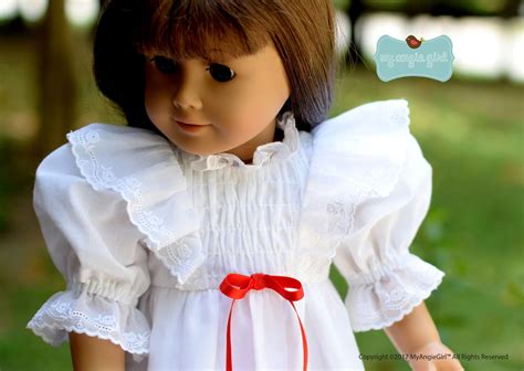 My Angie Girl Ruffled Nightgown Doll Clothes Pattern 18 Inch American