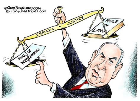 Netanyahu Vs Israel Justice Dave Granlund Comics Arcamax Publishing