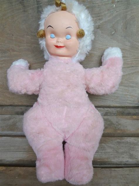 Pink Plush Musical Sleepyhead Rubber Faced Doll 50s 60s Etsy
