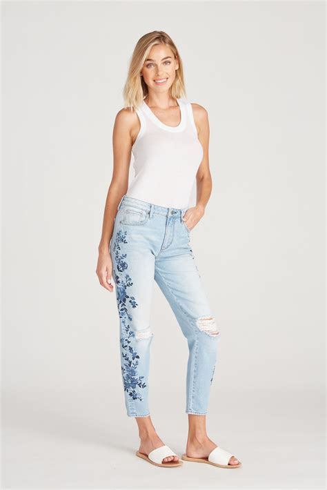 Gizelle Girlfriend Skinny South Pacific Driftwood Jeans