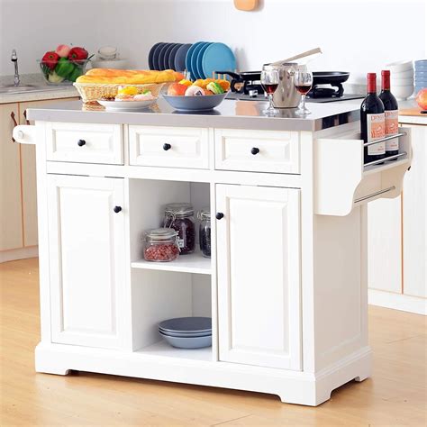 Some models offer spice racks so you can easily store all your spices and seasoning shakers in one convenient location. Farmhouse Kitchen Carts & Farmhouse Bar Carts - Farmhouse ...