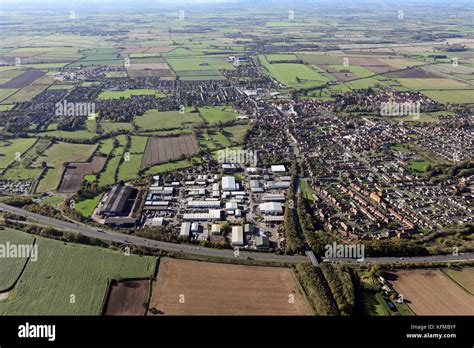 Aerial View Of Thirsk From The East Looking Across The A19 Dual