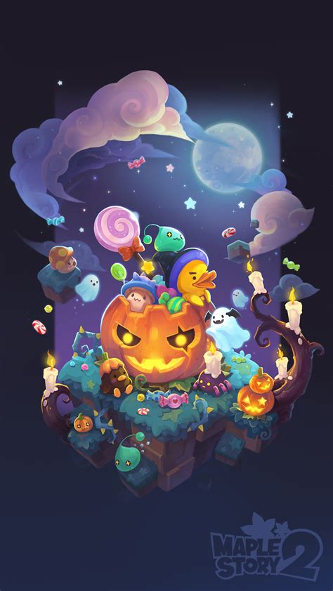 Free Download Halloween Wallpaper Official Maplestory 2 Website