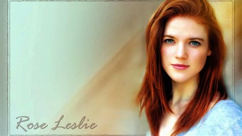 Download Blue Eyes Redhead Actress Celebrity Rose Leslie Hd Wallpaper