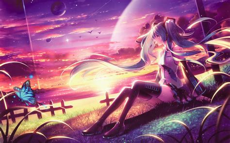 Miku Anime Girl Dreamy Fantasy Colorful Artwork Hd Anime 4k
