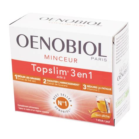 Sanofi Aventis Oenobiol Topslim 3 En 1 Goût Pêche Complément Alime