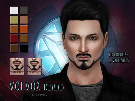 Stylish Tony Stark Inspired Beard For Sims 4