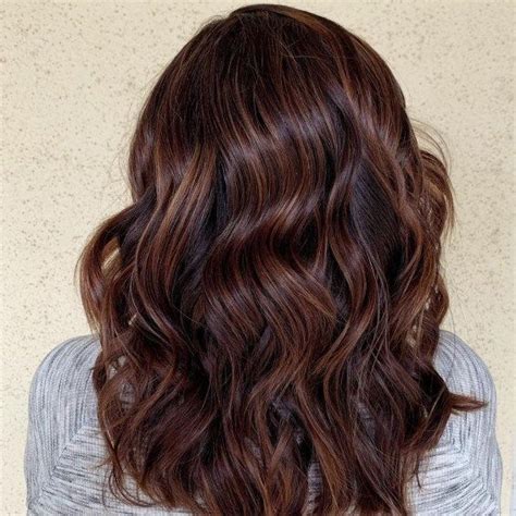 Dark Chocolate And Copper Highlights Rich Brown Hair Brown Hair With