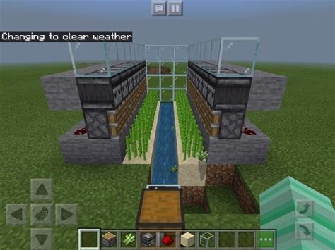 8:39 tutorial for 4 sided setup: an easy sugar cane farm, you need: 16 observers, 16 ...