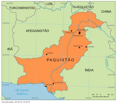 Blog De Geografia Mapa Do Paquistão
