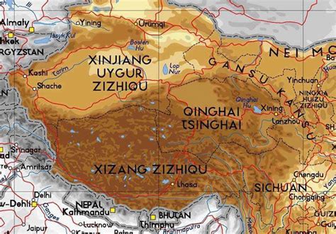 Qinghai Xizang Plateau Map