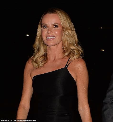 Amanda Holden Slips Into A Little Black Dress As Bgt Judges Head To The After Party Daily Mail