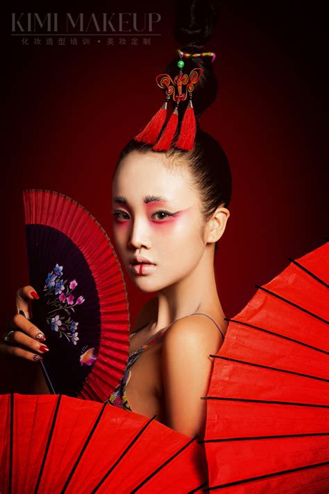 中国风时尚创意造型 2 妆面赏析 影楼化妆 黑光网