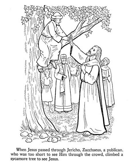 Zacchaeus Printable