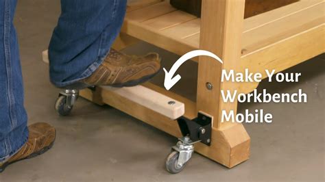 Woodworking Tip Twist Free Bench Casters Youtube