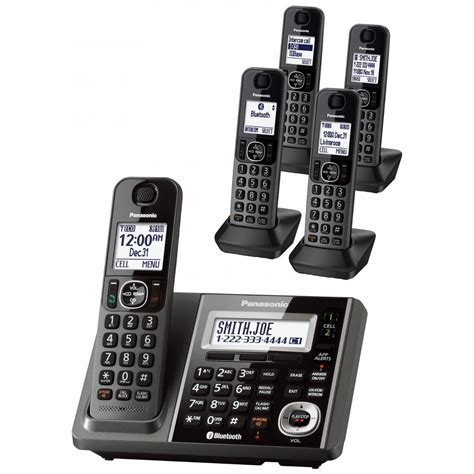 Panasonic Link2cell Dect 60 5 Handset Cordless Answering And Bluetooth