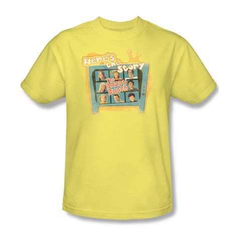 The Brady Bunch Shirt Story Adult Tee T Shirt The Brady Bunch Story