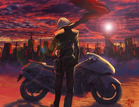 Anime Motorcycle Wallpapers Wallpaper Cave