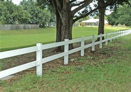 Decking and railing direct provides quality decking, fencing, & railing. 2-Rail Post & Rail Vinyl Fence | Danielle Fence & Outdoor ...