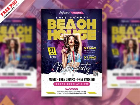 Awesome Club Party Flyer Psd Template Preview Psdfreebies Com Riset