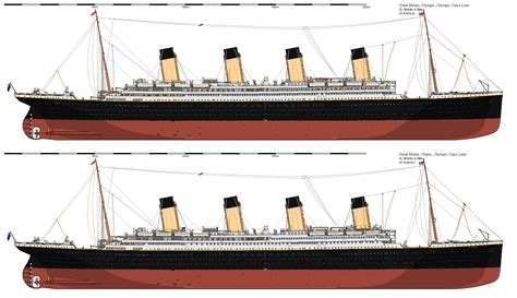 Updated Rms Olympic And Titanic Shipbucket