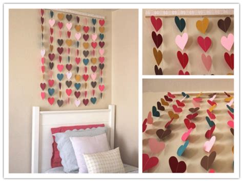 Paper Heart Wall Art Diy Decorating Tutorial Diy Tag
